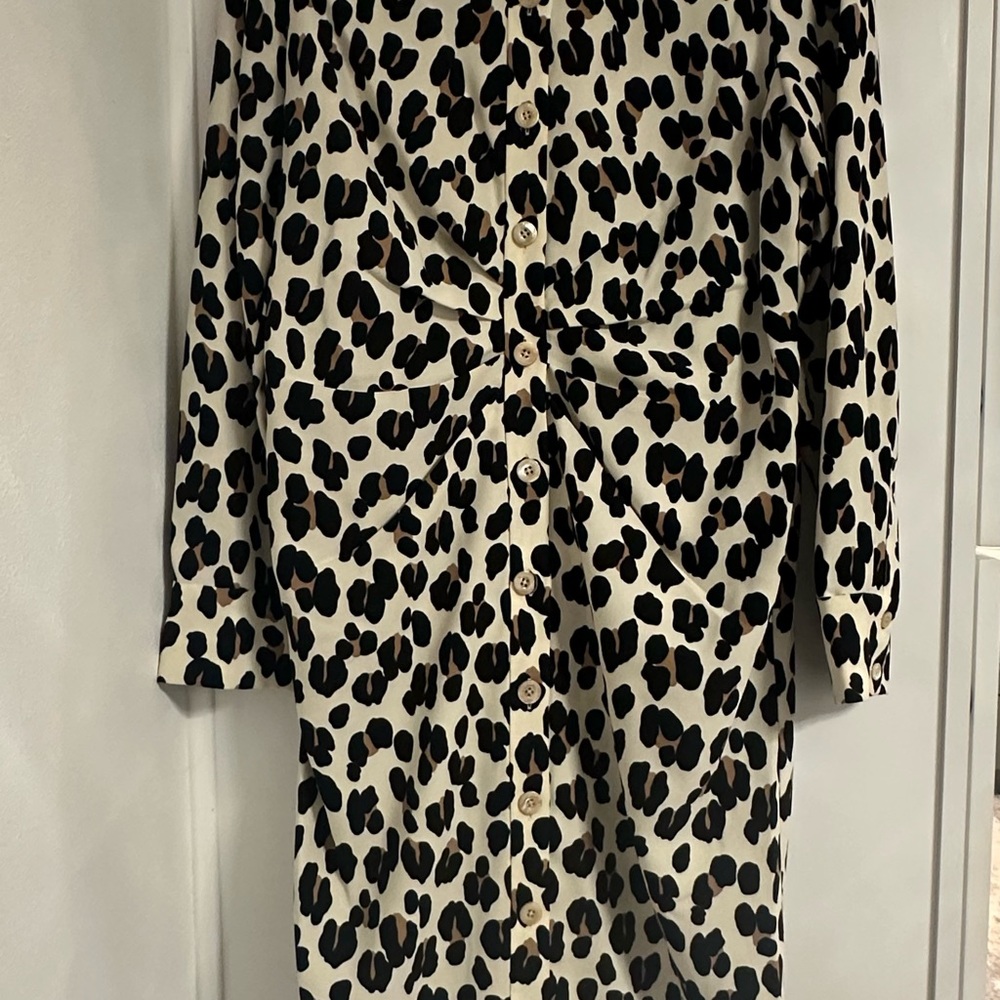 Kate Spade Leopard Print Midi Dress